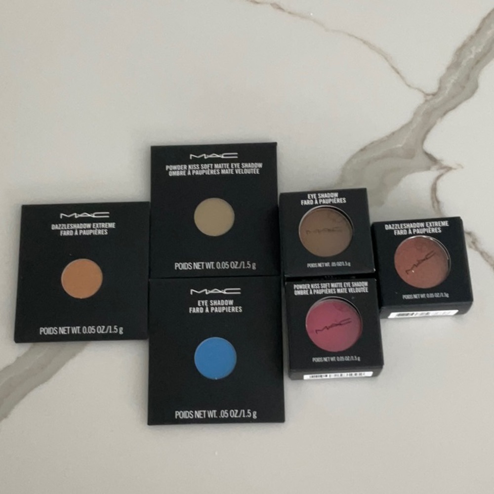 Lot of  a few Mac eye shadows